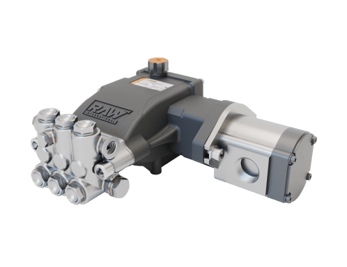 Combined unit with hydraulic motor